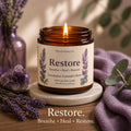 Awaken Ritual Candle | Sea Breeze | 9 oz Soy Candle | Meditation Candle | Self Care Gift | Wellness Candle | 4EverEvolving Life